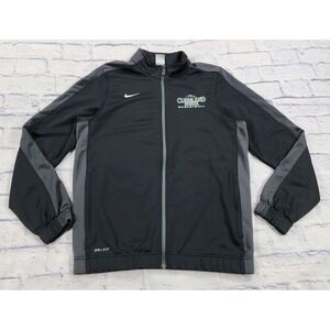 Cleveland State Basketball Nike Dri Fit MENS M Black Zip Warmup Jacket 553404